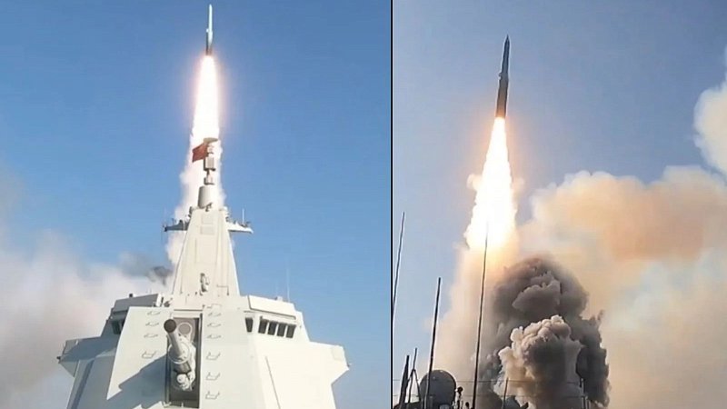 Запуск гиперзвуковой противокорабельной ракеты YJ-20, Китай